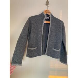 Braemar Vintage Shetland Wool Cardigan Gray Women’s Small